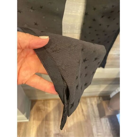 GAP NWT 6 black star embossed skinny ankle pants zip front pockets - Picture 6 of 8